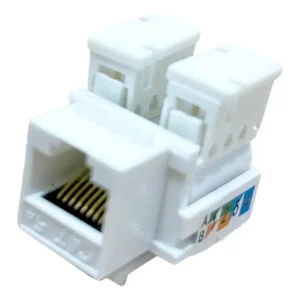 Conector Keystone RJ45 Fêmea Cat5e UTP Branco C/10 Link+ Ideal Interior