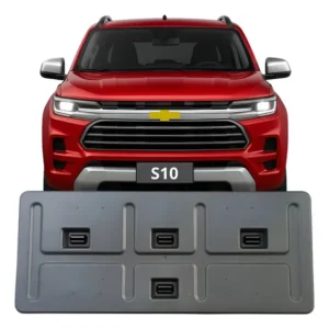 Suporte Placa Parachoque Diant S10 2024 A 26 Preto Preto