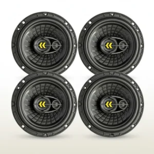 Kit 4 Alto Falante Bravox Revo 6 Pol Triaxial 140w Auto Boca