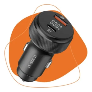 Carregador Veicular Turbo 60w Kit Com Cabo Carro Automotivo Preto