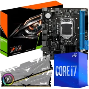 Kit Gamer Geforce 4gb Ddr5 + Intel Core I7 + H55 + 16gb Ram Preto