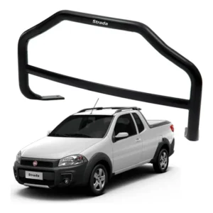 A292p - Para-choque Fiat Strada Trekking Preto 2013 A 2019