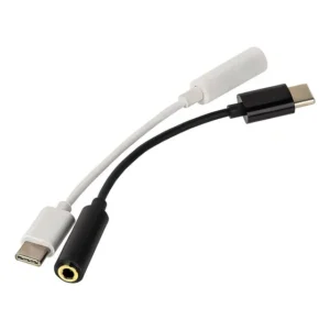 Adaptador Usb Conector Tipo - C P2 Fone De Ouvido 3.5 Cor Branco