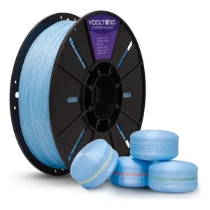Filamento Pla Macaron Efeito Velvet 1kg Impressão 3d Cor Azul Macaron Velvet