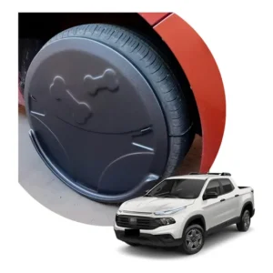 Kit 4 Capa Protetora Roda Pneu Para Toro Anti Xixi Cachorro Preto