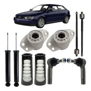 Kit Suspensão Estabilizador Amortecedor Direção Traseira Audi A3 1999 2000 2001 2002 2003 2004 2005 A 2006 Blue Parts
