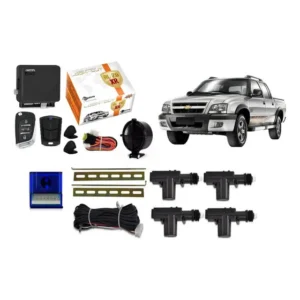 Kit Alarme Canivete + Trava Eletrica S10 / Blazer 4 Portas