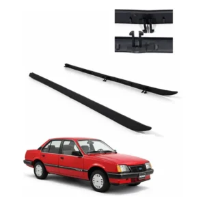 Par Friso Acabamento Farol Grade Gm Monza Preto 1982 A 1990