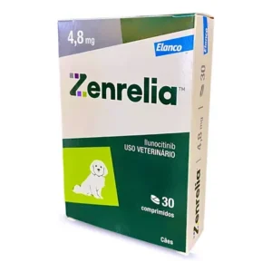 Zenrelia Tab 4,8mg 30 Comprimidos Anti Coceira Dermatite Verde-escuro