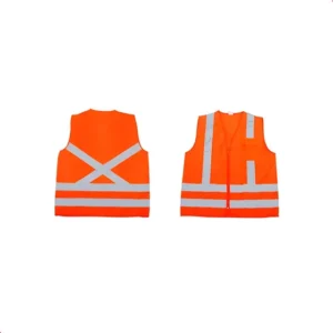 Colete Alta Visibilidade Refletivo Com Bolso Laranja Epi