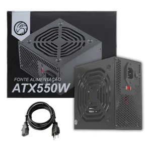 Fonte Atx De Alimentação Para Pc Brazil Pc Bpc/5530smt 550w Preto