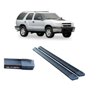 Estribo Blazer Até 2011 Plataforma De Aluminio Preto Preto