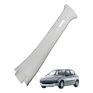 Acabamento Coluna Central Cinto Esquerdo Peugeot 206 Cinza