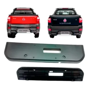 Suporte Moldura Placa Traseira Fiat Strada 2014/ Original