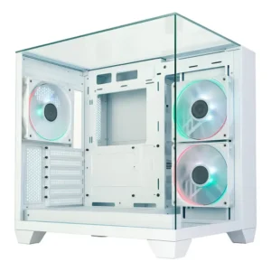 Gabinete Gamer K-mex Visão Infinita 2 - Micro Atx - Branco Branca