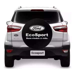 Capa D Estepe Para Pneu Ecosport Bem Vindo A Vida* 2013 2014 Preto