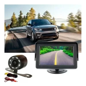 Câmera Ré Visão Noturna Infra Retrovisor Tela Renault Master