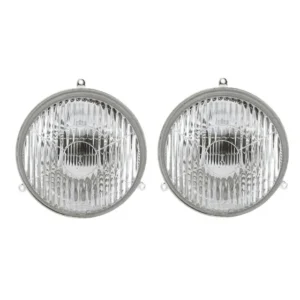 Par De Farol Trator Agrale 5085.4 5085 Carcaça Metal Vidro