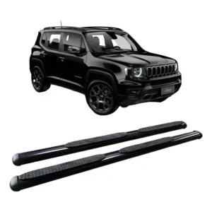 Estribo Lateral Jeep Renegade Oblongo Oval Preto Preto