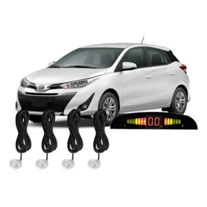 Sensor Ré Estacionamento Carro Yaris Branco Perolizado Todos Branco/perola
