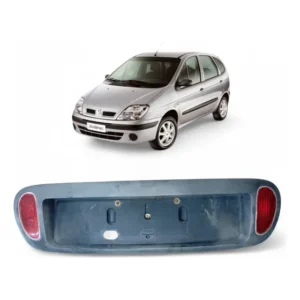Moldura Traseira Aplique Placa Renault Scenic 2.0 Cinza-escuro