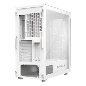Gabinete Gamer Aeroglass Ca-602w Mid Tower E-atx Branco Branco