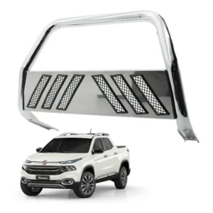 Quebra Mato Bepo 2p Cromado Fiat Toro 2017 2018 2019 Diesel Cromado