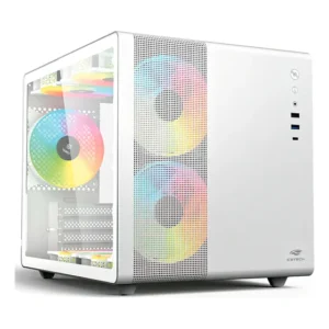 Gabinete Gamer Mid Tower C3Tech Aquarius Branco MT-G710 Vidro Temperado