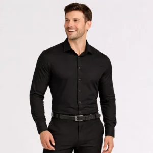 Camisa Social Slim Masculina Manga Longa Não Amassa Stretch