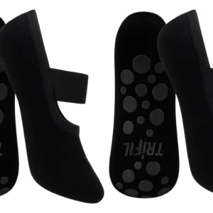 Kit 2 Pares Meia Sapatilha Pilates Feminina Adulto Trifil