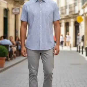 Camisa Dudalina Comfort Masculina Listrada Casual