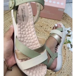 Sandália Verde Caramelo Modare Ultra Conforto Moda Feminina