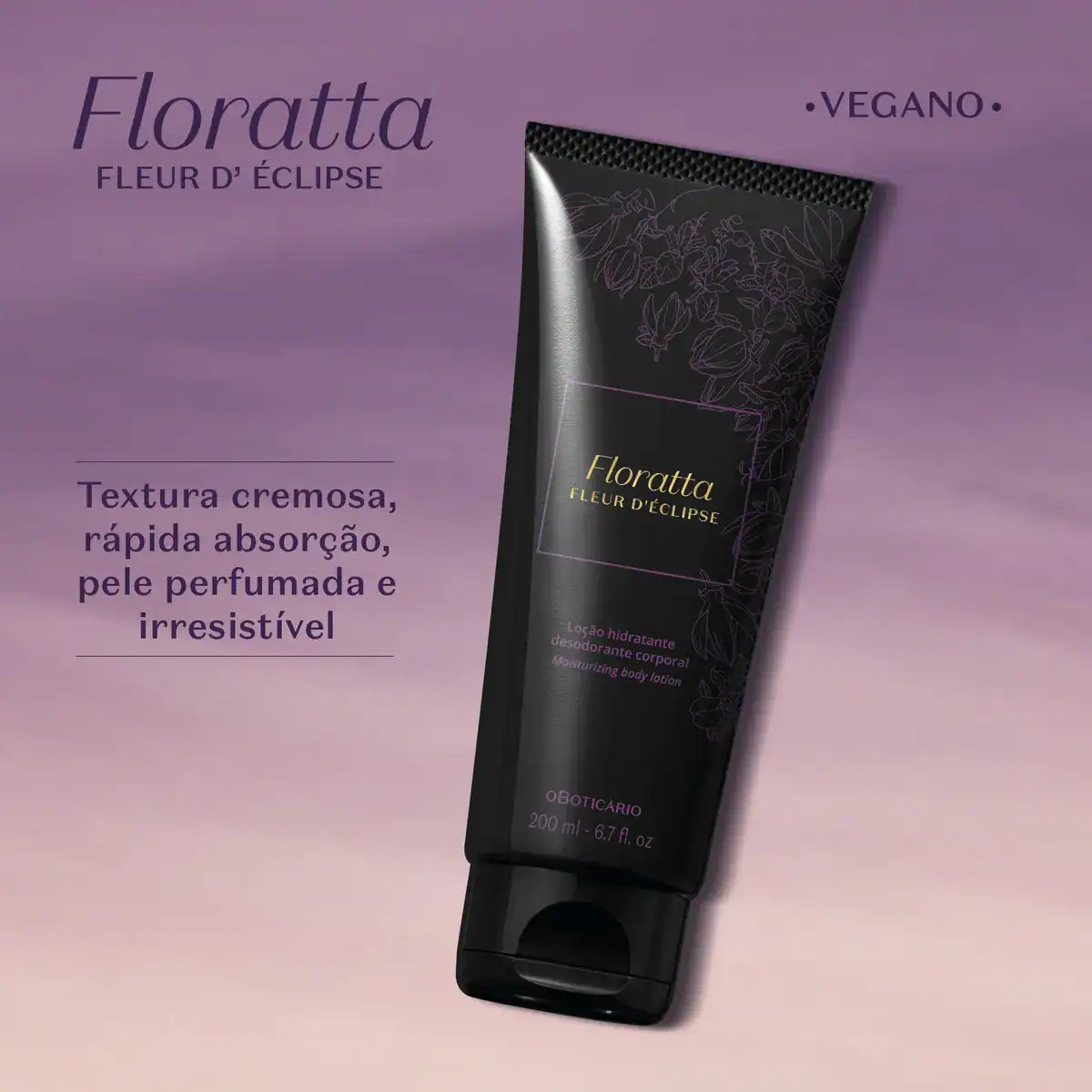 Loção Hidratante Corporal Floratta Fleur D' Éclipse 200g Floral - Imagem 4