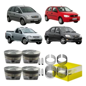 Jogo Pistão C/ Anel Gm Agile Corsa Montana Meriva Prisma