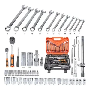 Inova Jogo De Soquetes Automotivo Maleta De Chaves Sextavados Catracas Caixa De Ferramentas 61 Peças Kit Acessorios Combinada Completa Allen Torx Gedore Para Loja do Mecanico Oficina Mecânica