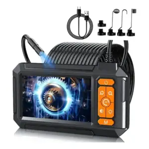Endoscópio Boroscópio Câmera Foto Sonda Fio Rígido Tela 4.3
