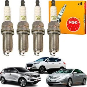 Jogo 4 Velas Lfr5a-11 Sonata 2.4 16v 2009 2010 2011 A 2014..