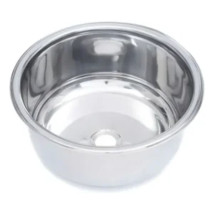 Cuba Aço Inox Redonda 30 Cm Para Náutica Lancha Iate Barco