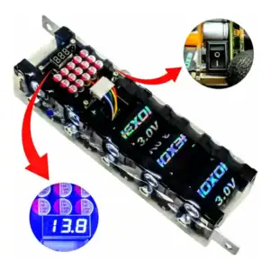 Mega Capacitor Super Som Automotivo Pack Hexon 15v 6000cca