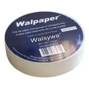 Fita Papel Microperfurada Para Drywall 50mm X 150m