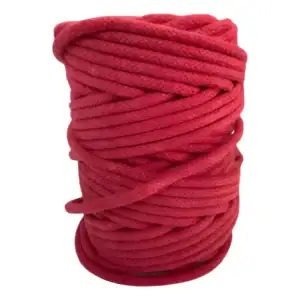 Corda B.d.s.m 10m 6mm Vermelha Estilo Japonês Vermelho