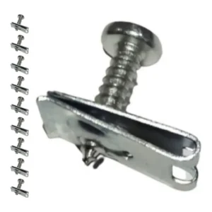 10 Grampo Rapido 5mm Porca Paralama Univ/ Fiat Vw Gm Ford