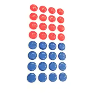 Identificador Azul Vermelho Chuveiro Torneira Elétrica C/32
