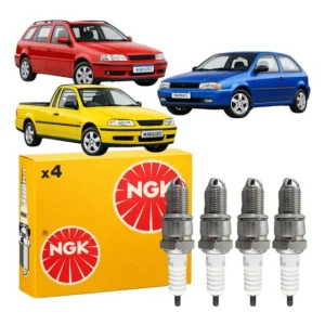 Jogo Vela Ignição Ngk Vw Gol Parati Saveiro G1 G2 G3
