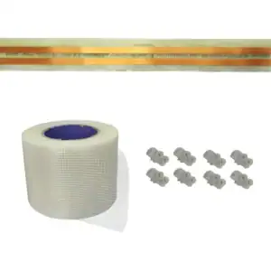 Fita Elétrica Adesiva 10A 6 Metros Eletrofitas 2 Vias Transparente 1270W 110V 2200W 220V