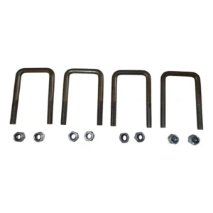 Kit Fixação 4 Grampos Quadrados Para Carretinhas E Reboques