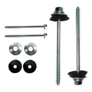 Kit 100 Parafuso Fixação Para Telha Brasilit 6mm 5/16x100mm