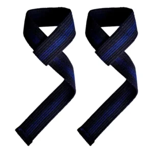 Tala Strap Musculação 100% Algodão Crossfit Cor Tala Strap Preto azul Fortwazz ZZ50