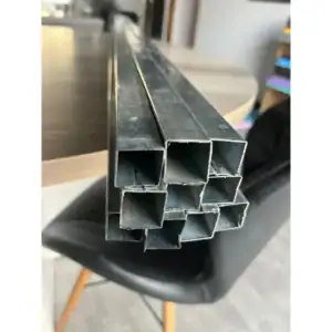 Metalon 20x20 Tubo Quadrado De Aço Galvanizado 1.50m 10 Und