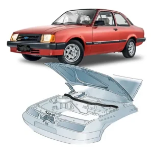 Borracha Cofre Motor Guarnição Capô Chevette Chevy Marajó